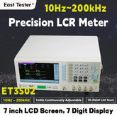 Testeur de résistance et d'inductance de pont numérique LCR ET3502 10 Hz-200 kHz, testeur de résistance et de capacité de puissance